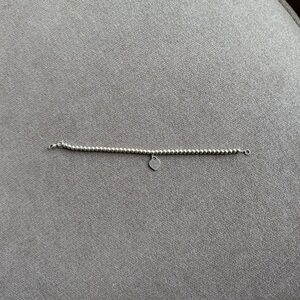 Tiffany & Co. - Heart tag bead bracelet in silver